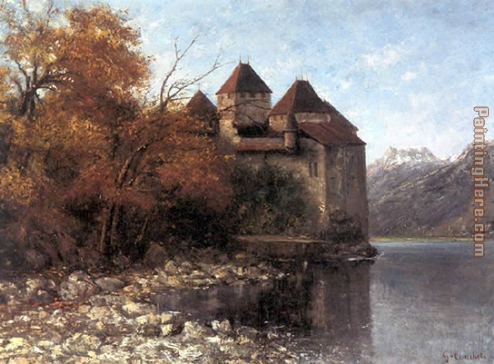 Ch_teau of Chillon 1 painting - Gustave Courbet Ch_teau of Chillon 1 art painting